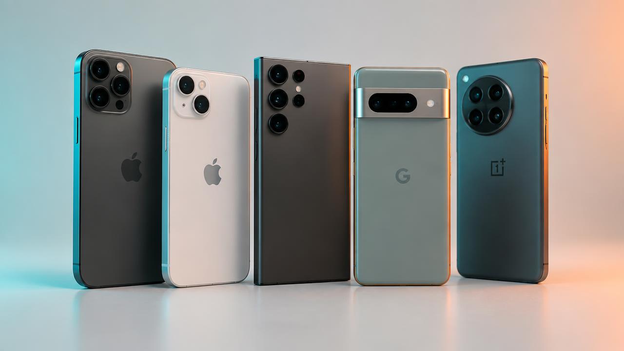 A selection of new and pre-owned smartphones available at Mobiworld Kenya